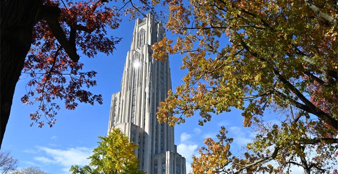 The Cathedral of Learning on the University of Pittsburgh campus.